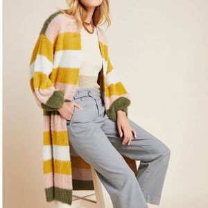 Anthropologie Striped Duster Kimono